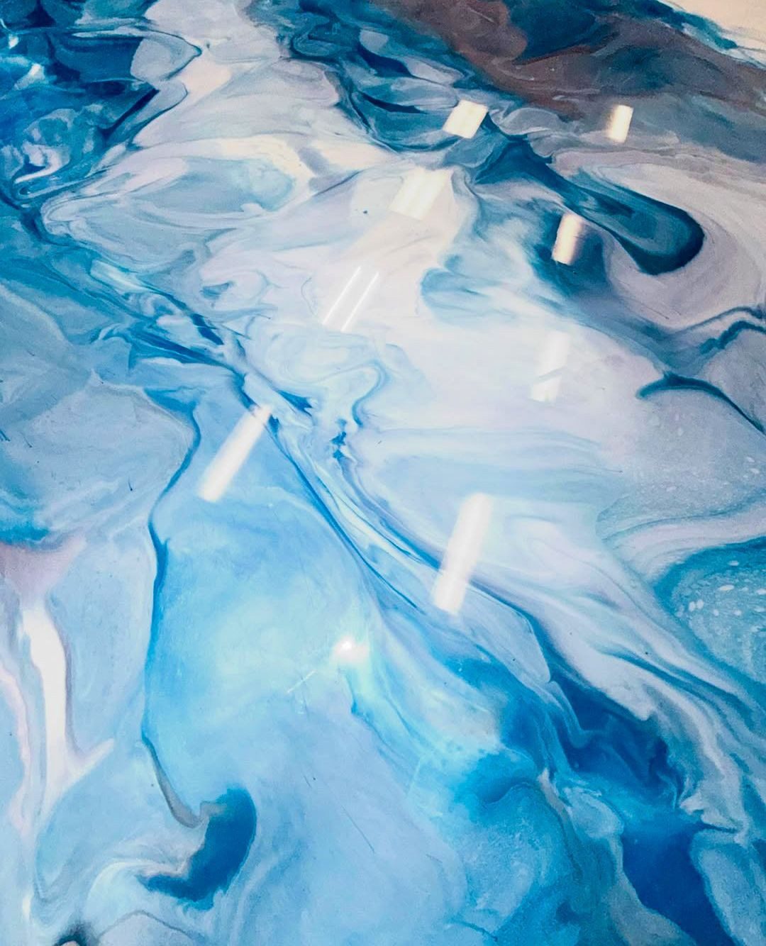 Sol effet océan bleu sur-mesure